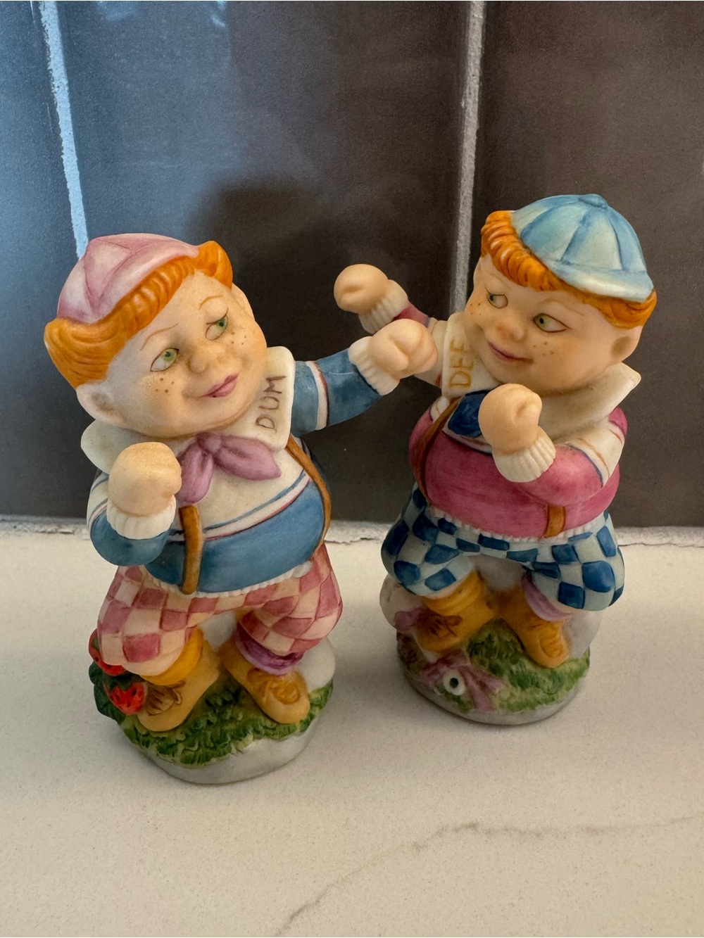 Vintage Danbury Mint Hand-Painted Salt & Pepper Shakers